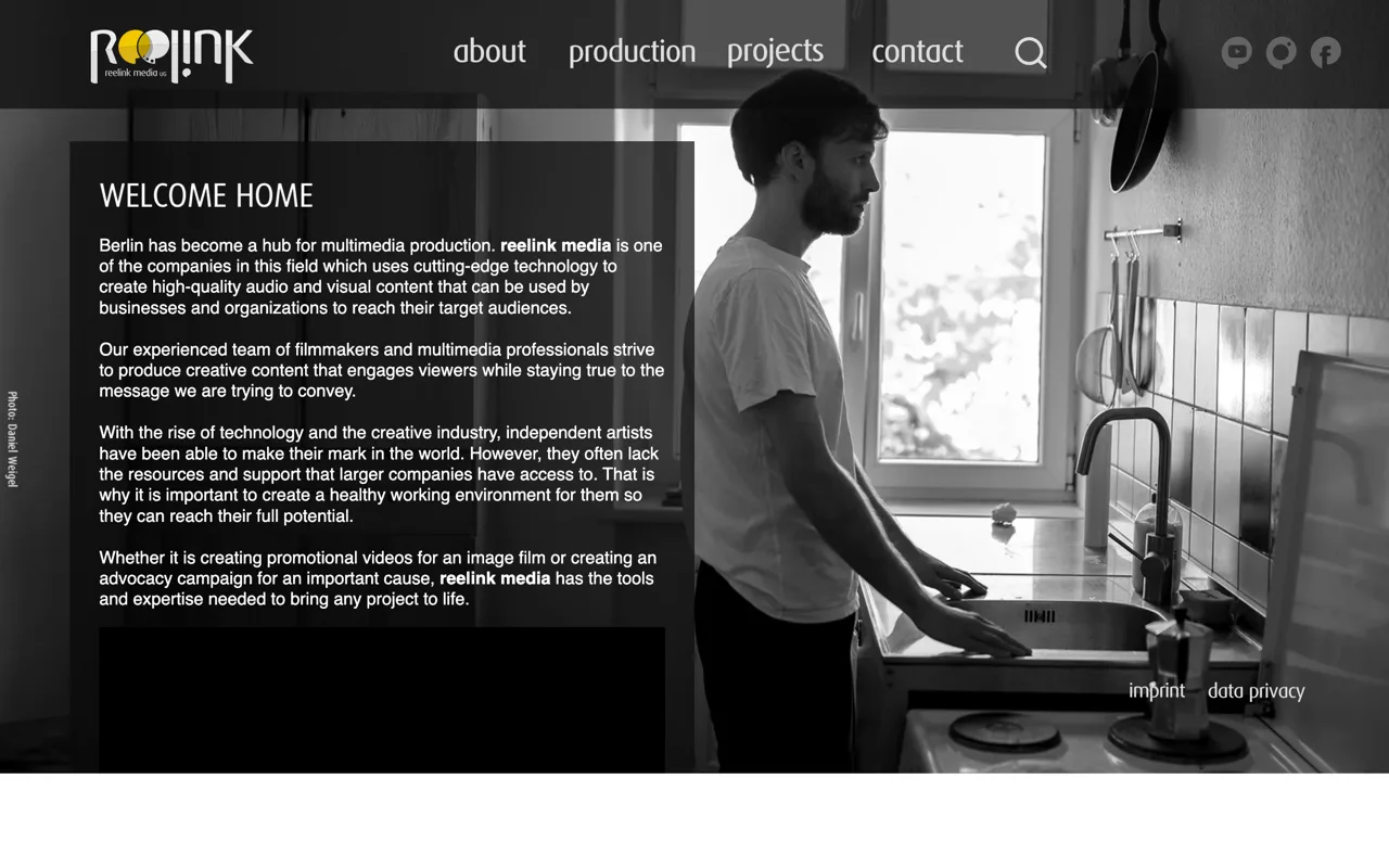 Reelink Media website screenshot